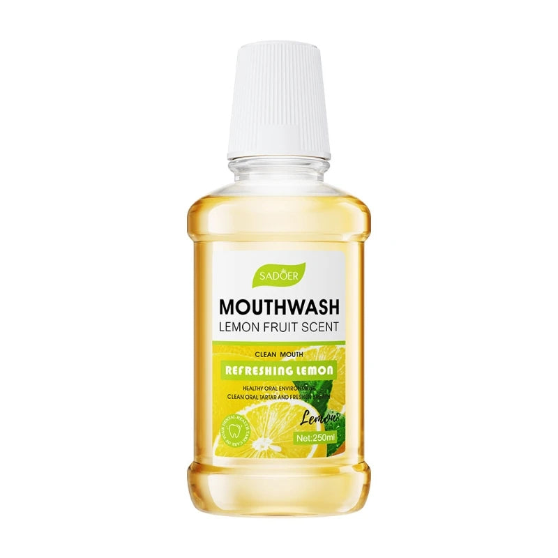 SADOER 250ml Flavored Mouthwash – Lemon, Mint & Peach