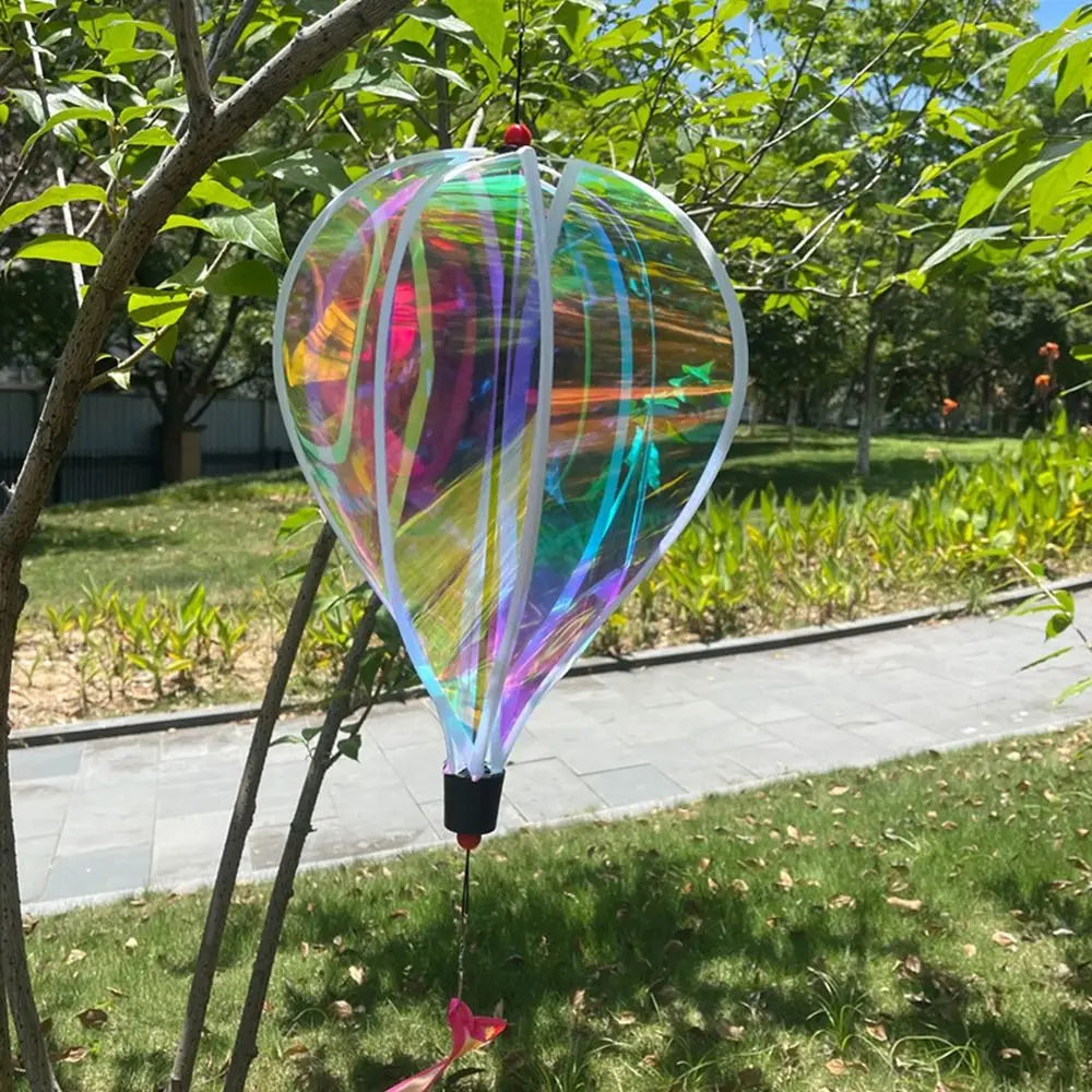 Giant Hot Air Balloon Wind Spinner | Rainbow Color-Changing
