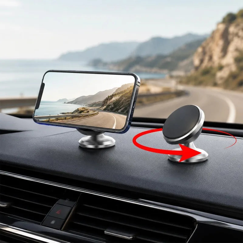 Magnetic Car Phone Holder – 360° Dashboard Mount Universal