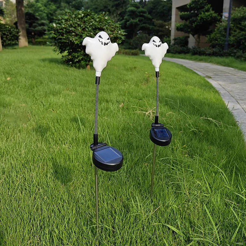 Solar Halloween Ghost Skull Pumpkin Light – Outdoor Garden Décor