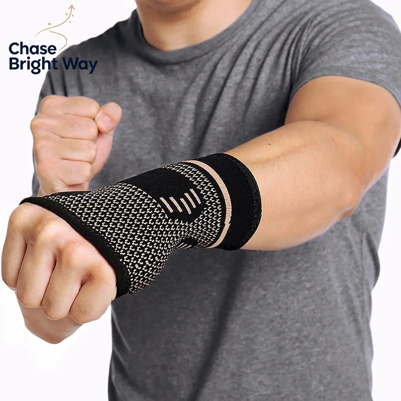 Sports Compression Wrist Brace Sleeve – Elastic Wrist Support