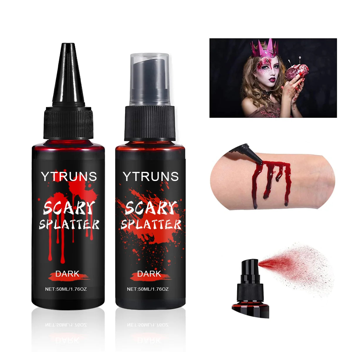 Halloween Fake Blood Spray – Splatter Body Paint 50ml | YTRUNS