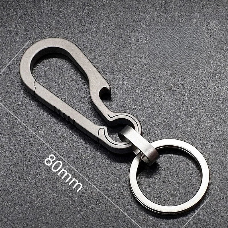 Titanium Alloy EDC Carabiner Keychain – Bottle Opener Key Ring
