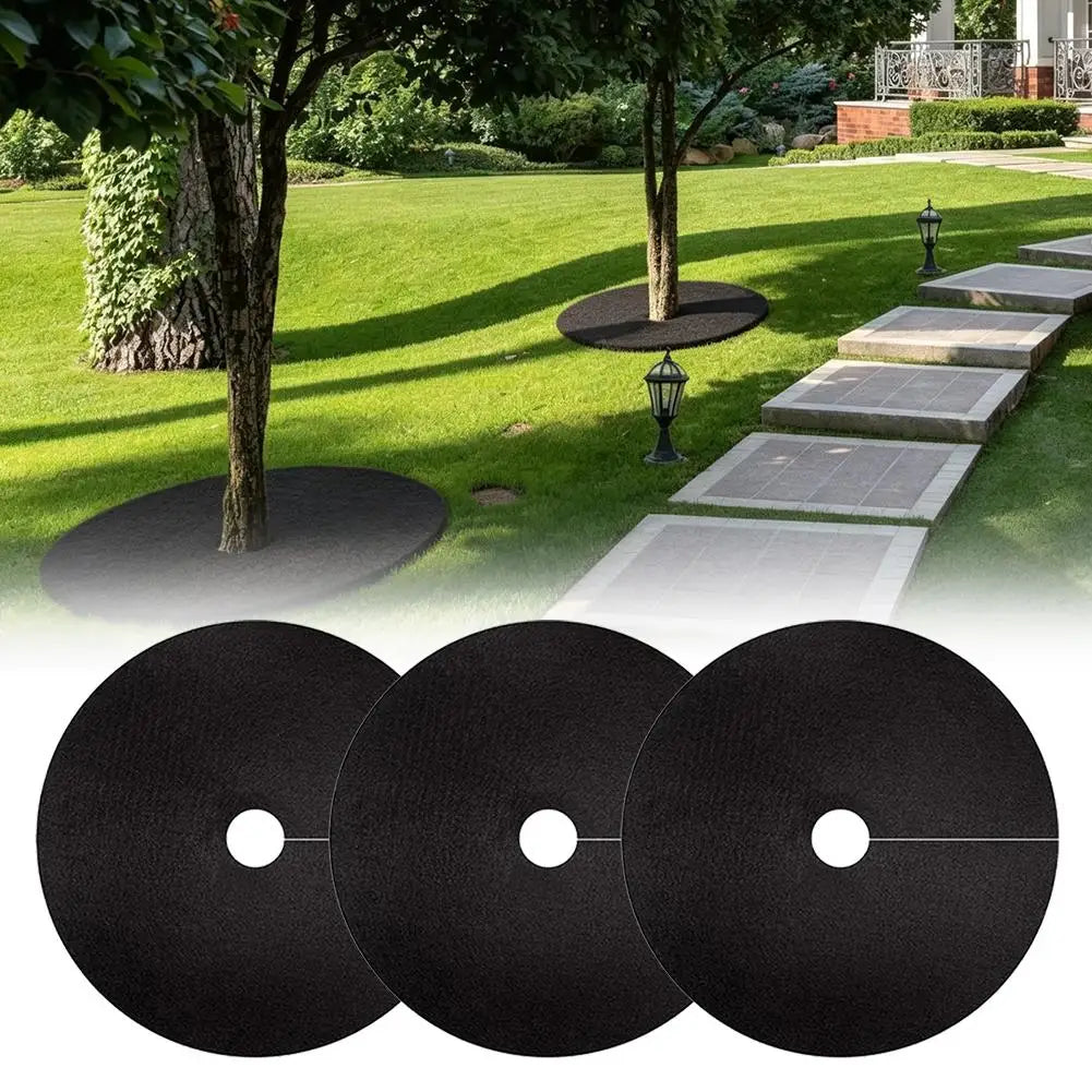Non-Woven Tree Mulch Ring Weed Control Mat 72–92cm | 1–5 Pack