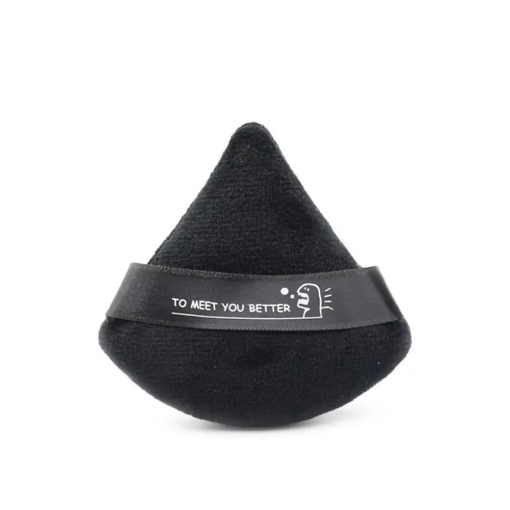 Triangle Velvet Powder Puff – Washable Face Makeup Sponge