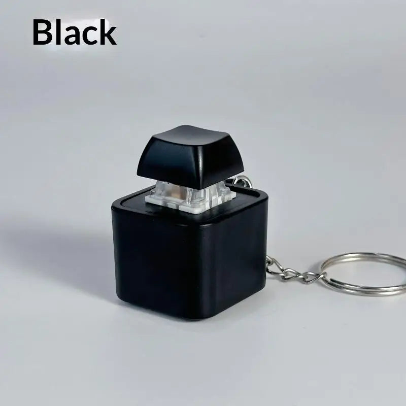 Keycap Voice Recorder Keychain – LED Fidget Clicker Toy