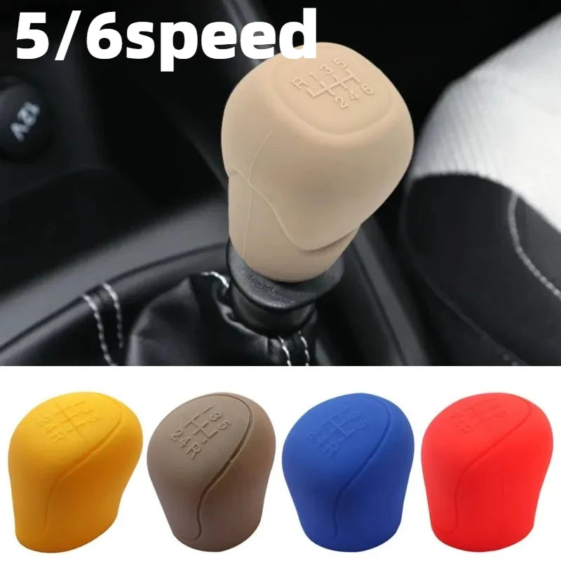 Silicone Gear Shift Knob Cover – Non-Slip 5/6-Speed Manual