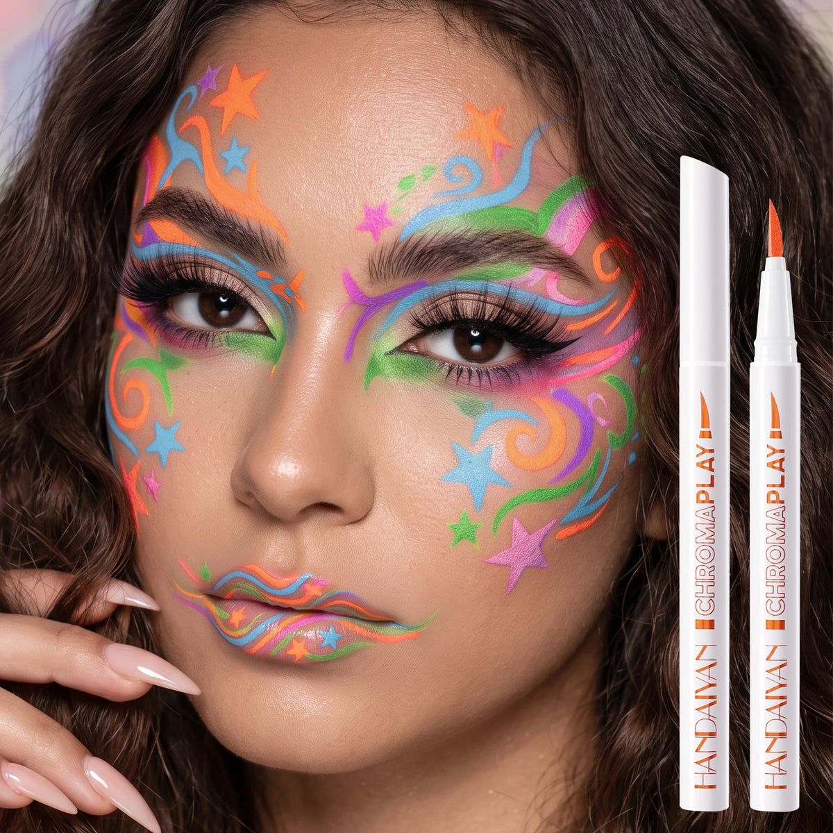 Washable Face & Body Paint Pen – Tattoo Marker for Cosplay