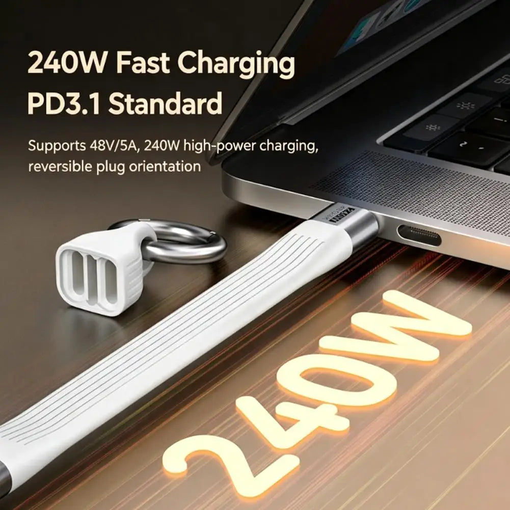 USB4 Keychain Cable 240W 40Gbps USB-C to USB-C | 8K Video