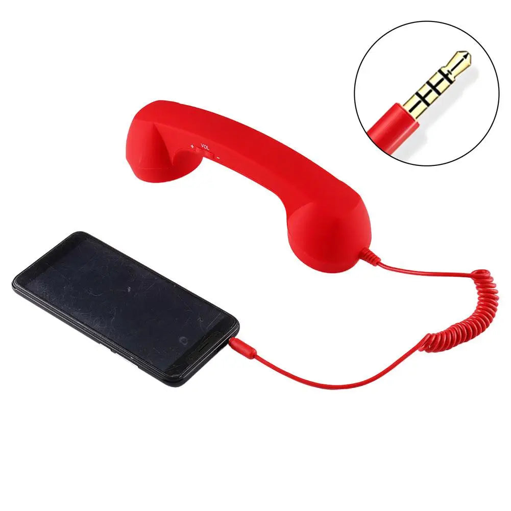 Retro Telephone Handset Type-C & 3.5mm Plug & Play Smartphone