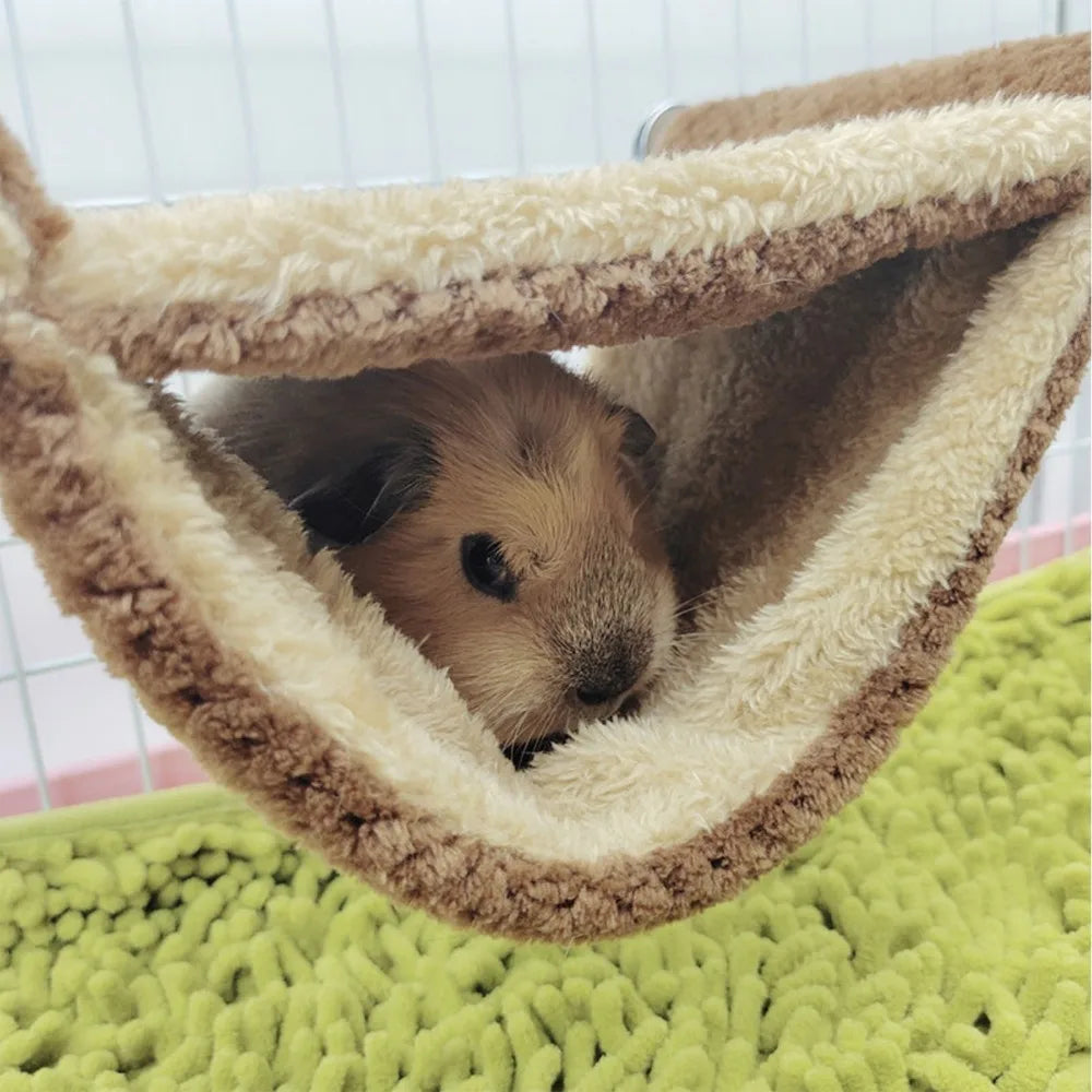 Flannel Hanging Hammock Bed for Hamsters & Small Pets