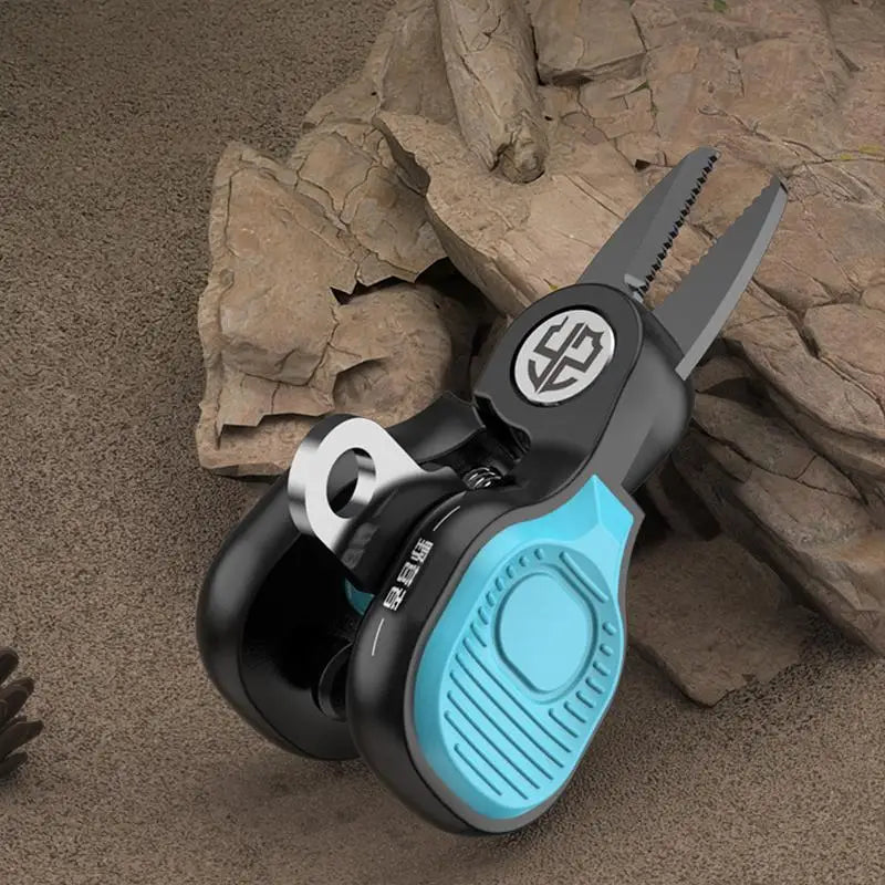 Portable Stainless Steel Fishing Shears | Serrated PE Line Cutter