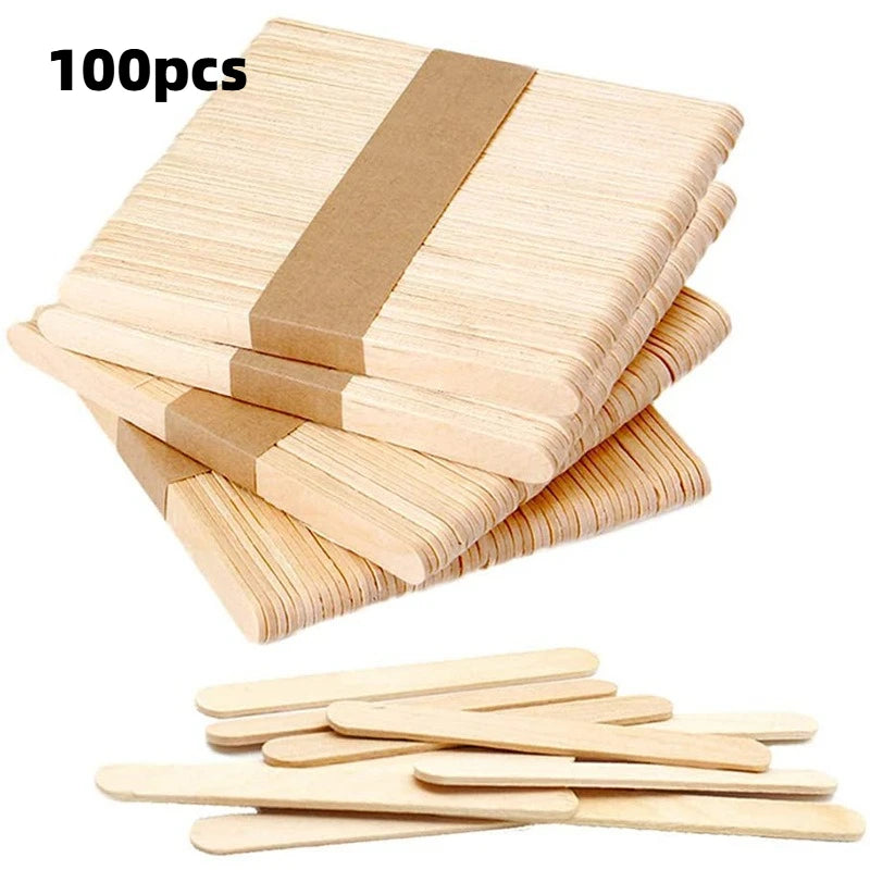 Wooden Wax Applicator Sticks 100/200 Pcs – Hair Removal