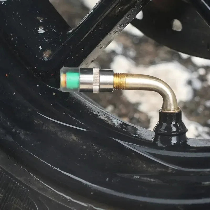 Tire Pressure Valve Caps Color Indicator 4-Pack | Car SUV Truck