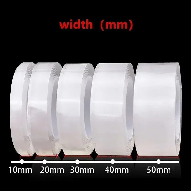Nano Tape Double-Sided Transparent Reusable Waterproof | 1–5m
