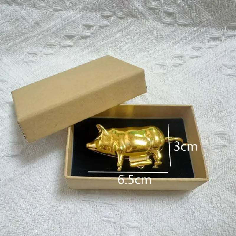 Pig-Shaped Mini Retractable Tape Measure | Metal Sewing Tool