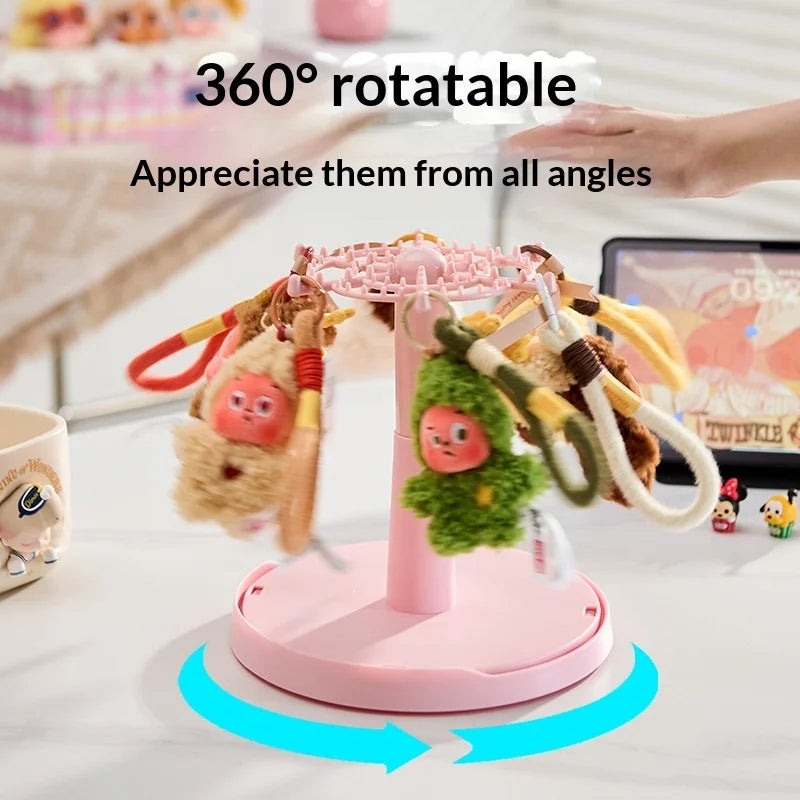 Rotating Transparent Dustproof Display Case for Collectibles