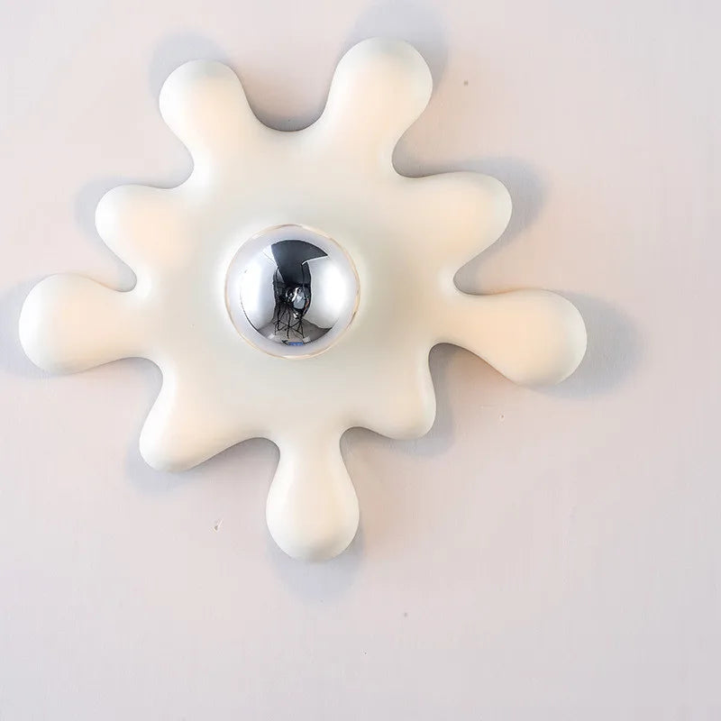 Sunflower Wall Lamp – Floral E14 Resin Sconce | Home Décor