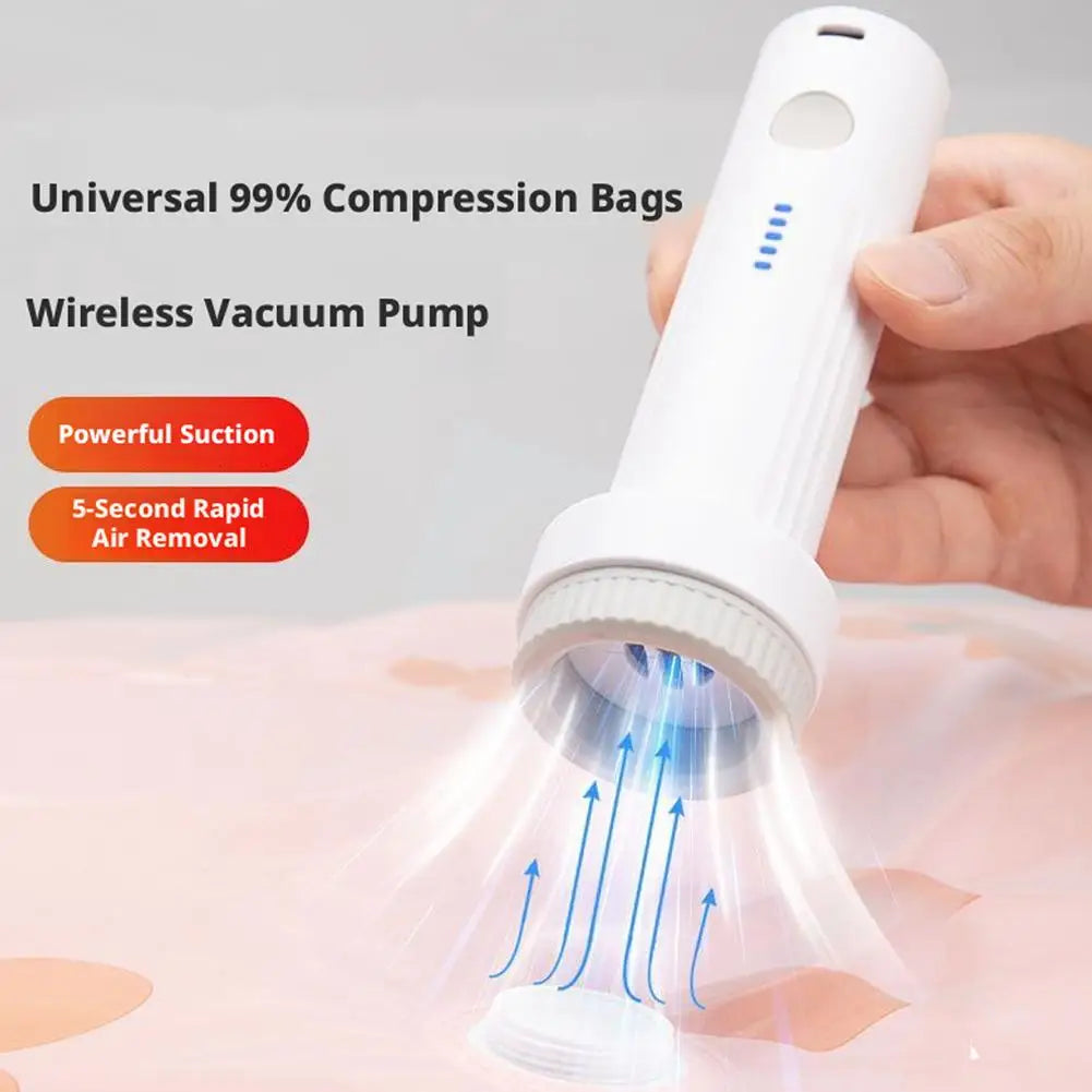 Portable Cordless Electric Vacuum Pump for Storage Bags
