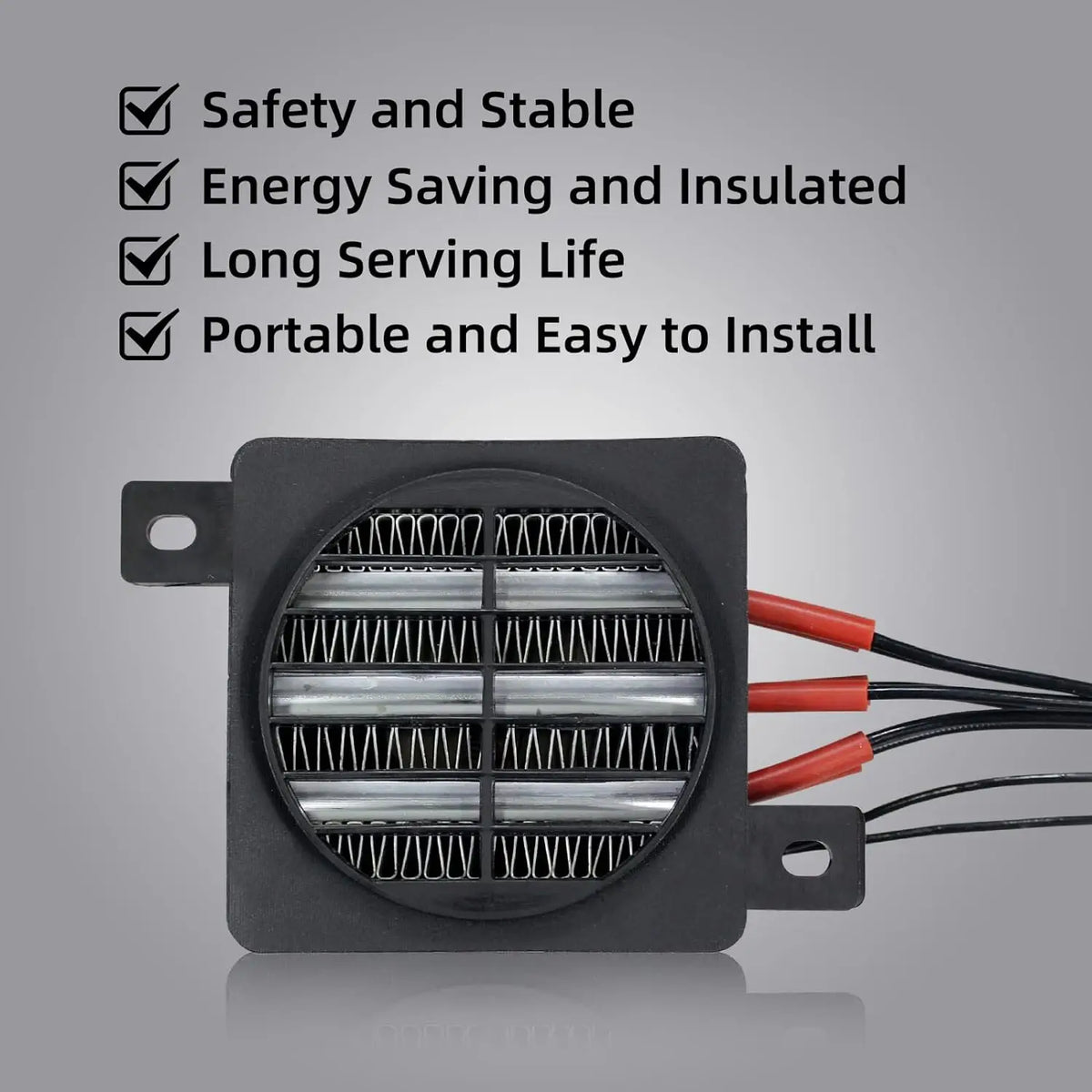 PTC Ceramic Fan Heater 50W–400W | 12V 24V 48V 110V 220V