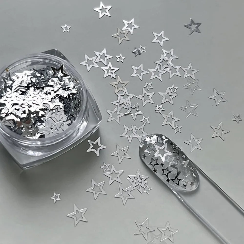 Star Glitter Nail Charms – Crystal Sequin DIY Nail Art Decor
