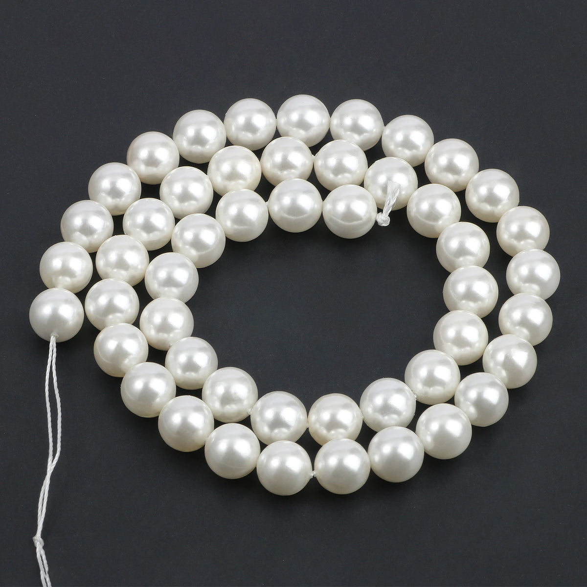 Multicolor Round Shell Pearl Beads for DIY Jewelry Making 6–12mm
