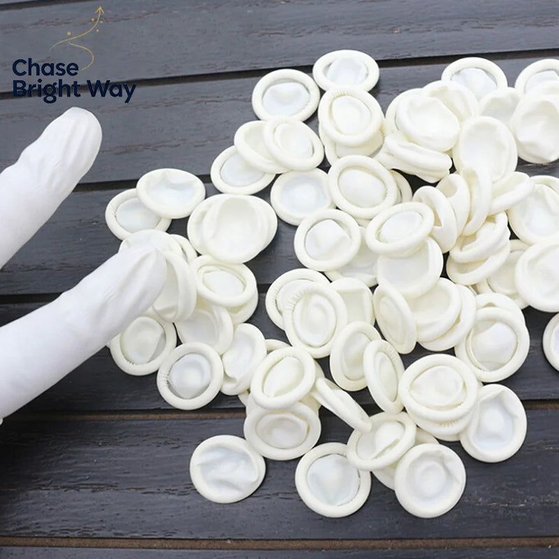Latex Rubber Finger Cots | Anti-Slip Elastic Protector Covers