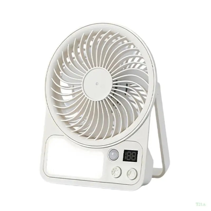 Rechargeable Clip Fan with Induction Night Light – 5 Speed