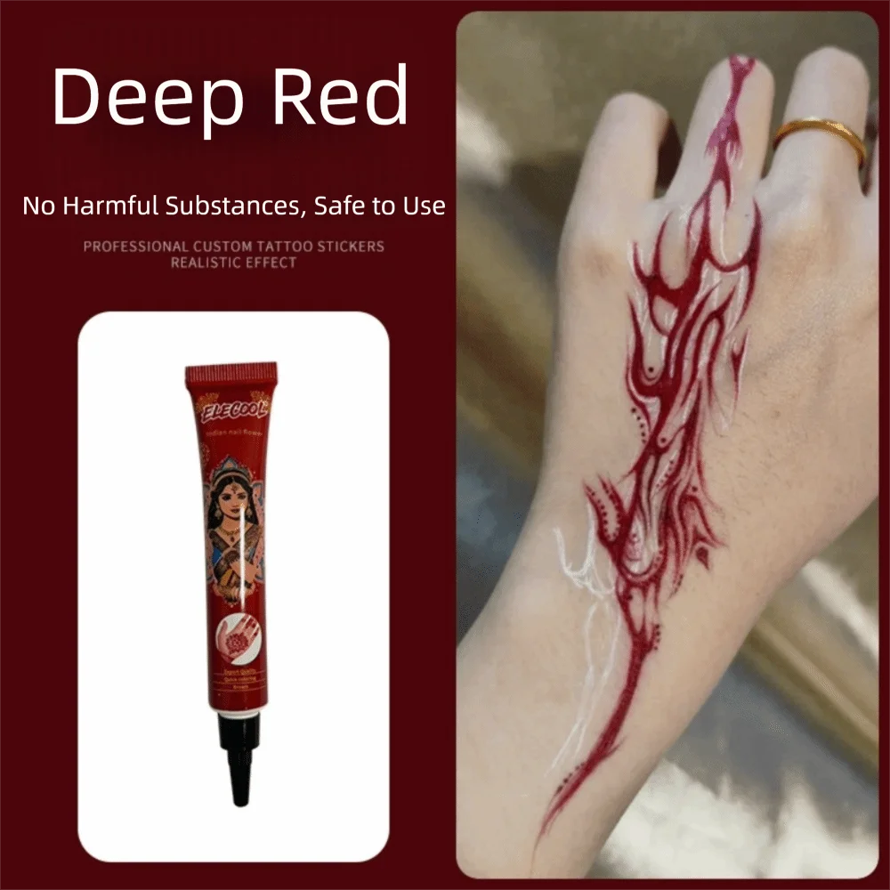 Henna Paste Cone – Black & Brown Temporary Mehndi Body Art