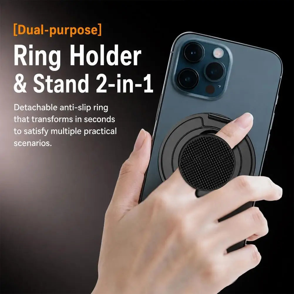 Magnetic Ring Phone Stand | 360° Rotating Aluminum Grip – SAMMY
