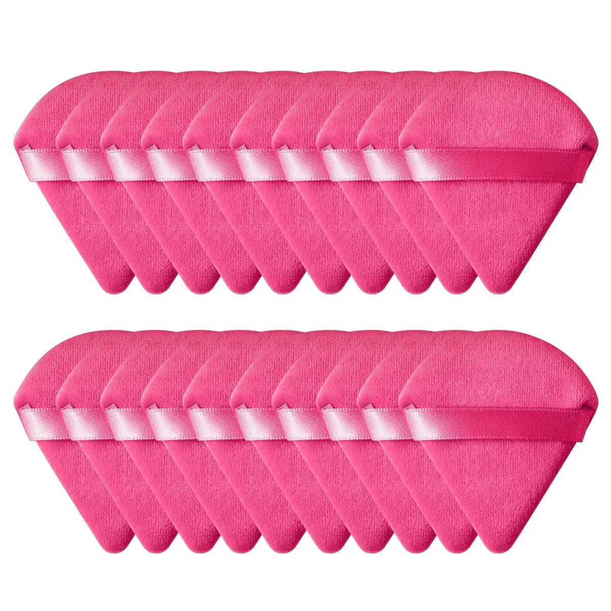 Triangle Velvet Powder Puff Set – Mini Makeup Sponge 10/20 Pcs