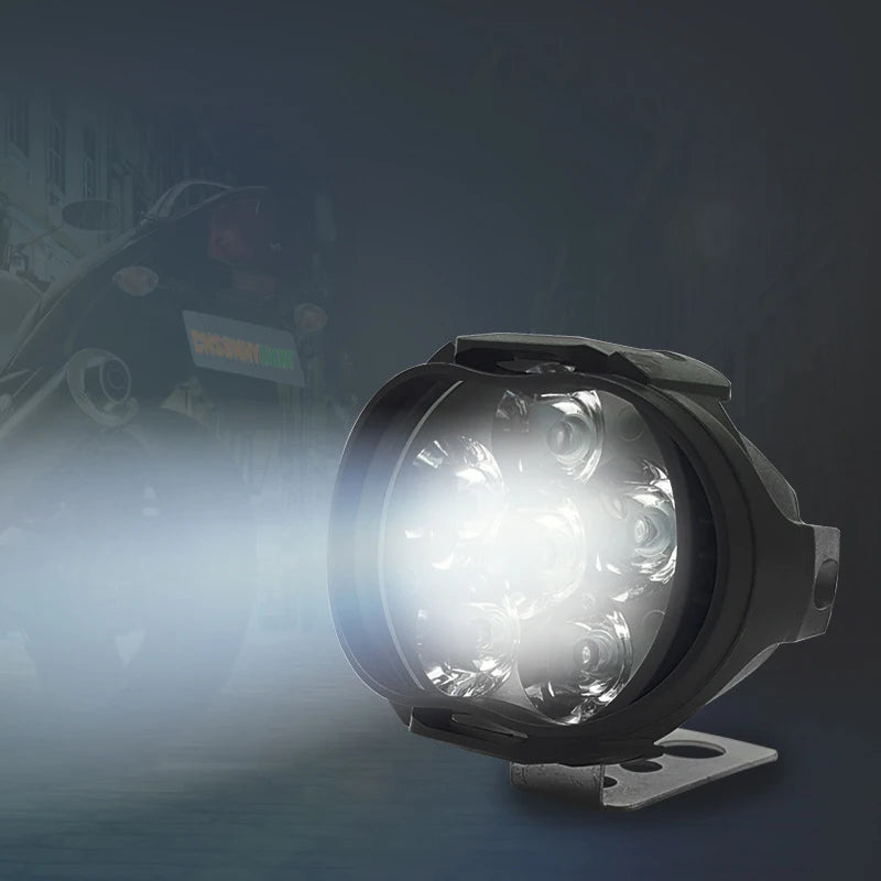 6 LED Motorcycle Spotlight Headlight – 1500LM IP65 Waterproof