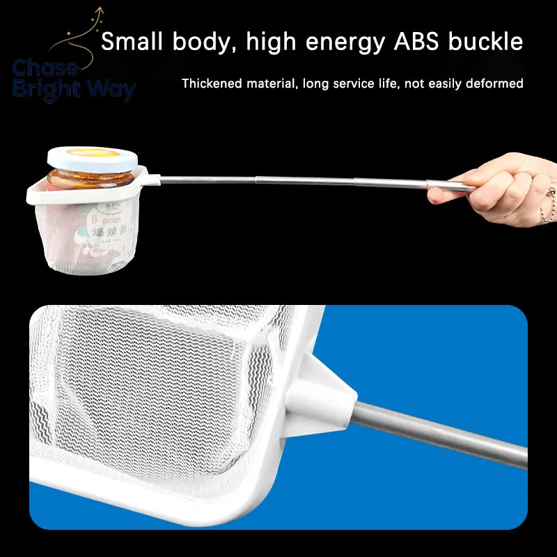 Telescopic Stainless Steel Aquarium Fish Net – Tank Cleaning Tool