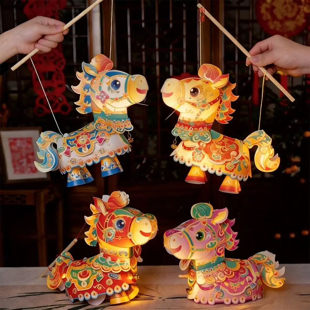 DIY Horse Lantern Kit – Waterproof Hanging New Year Lantern