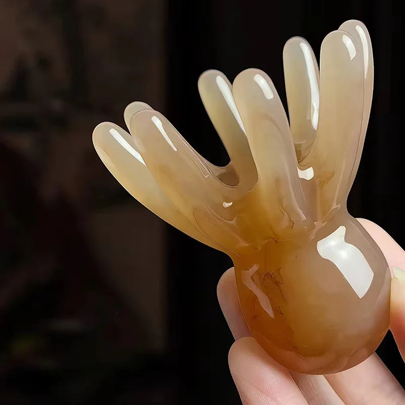 Octopus Resin Scalp Massage Comb – Meridian Scraping Tool