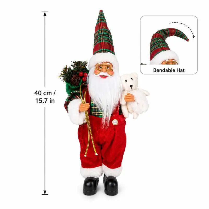 Santa Claus Standing Figurine | Outdoor Christmas Garden Decor