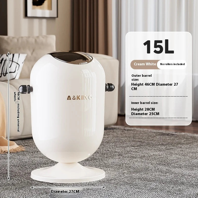 Touch-Free Trash Can 12L Floating Lid – Kitchen & Bathroom