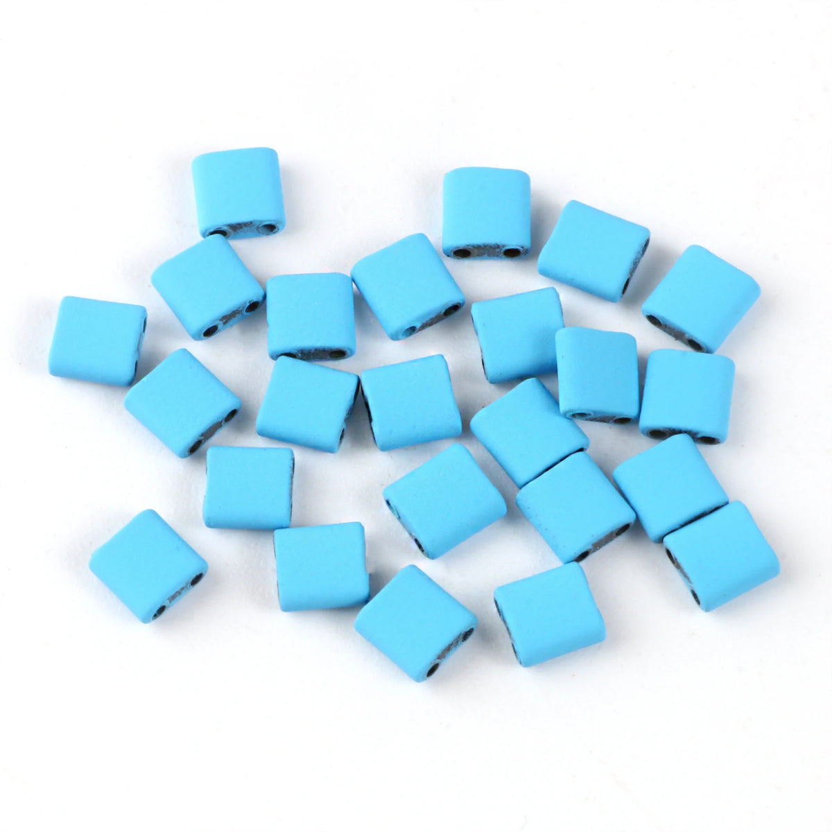 Rectangle Two-Hole Hematite Beads 5x5x2mm – DIY Jewelry Making
