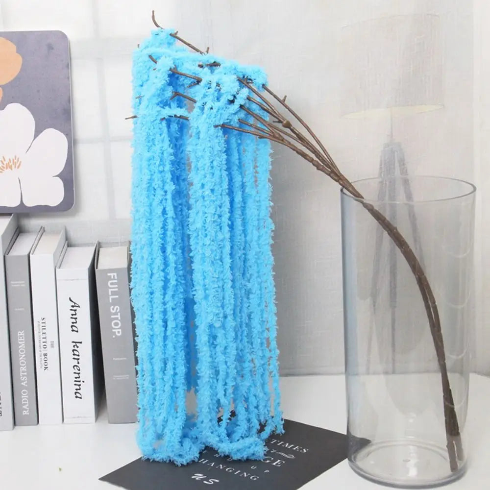 Multicolor Amaranthus Artificial Hanging Plant – Yarn Tassel