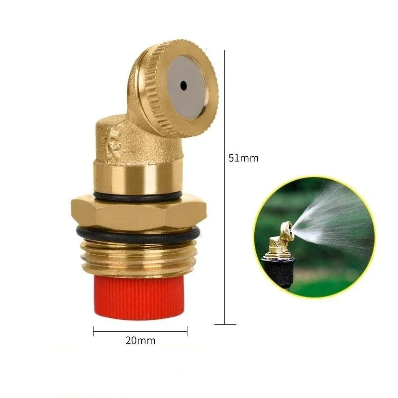 Brass Adjustable Garden Sprinkler Nozzle | Multi-Pattern Spray