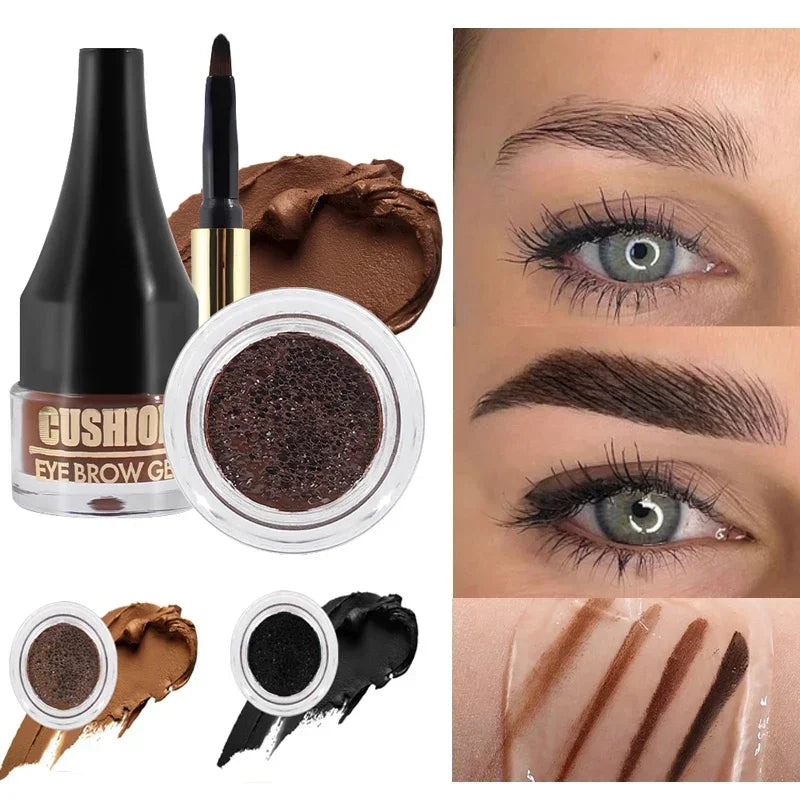 Waterproof Air-Cushion Eyebrow Cream – 4 Shades | Long-Lasting