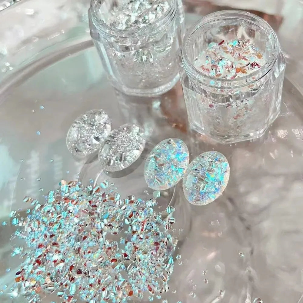 Glitter Nail Art Sequins & Charms – DIY Flash Nail Decoration