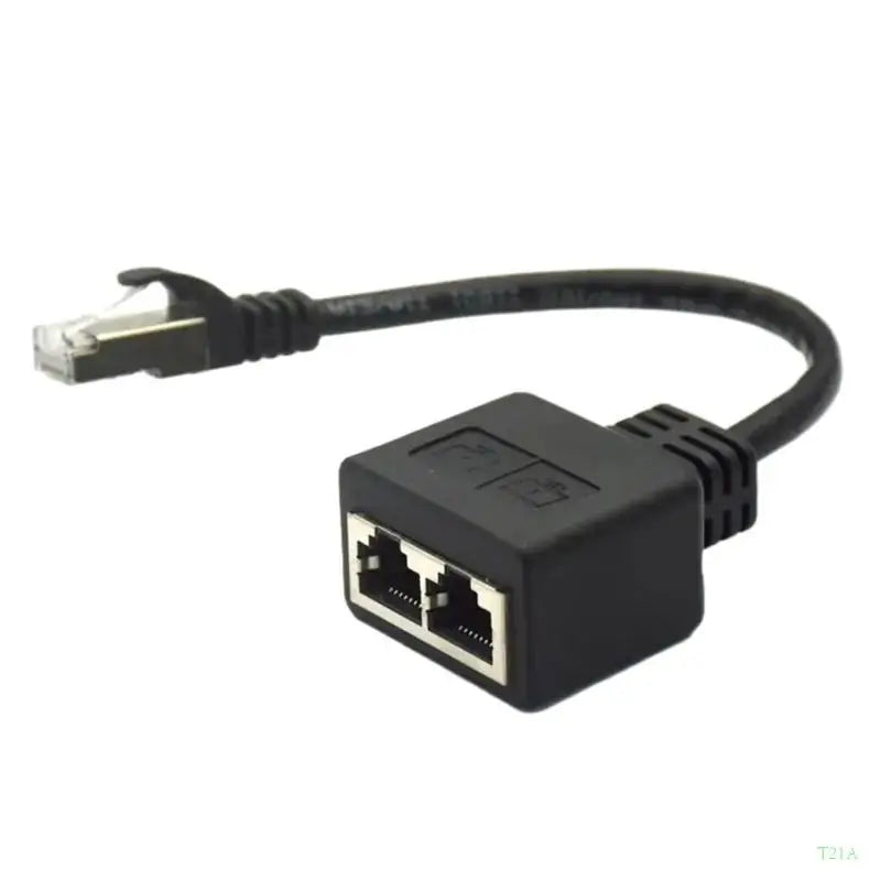 RJ45 Splitter Cable – 1 Male to 2 Female Ethernet Adapter