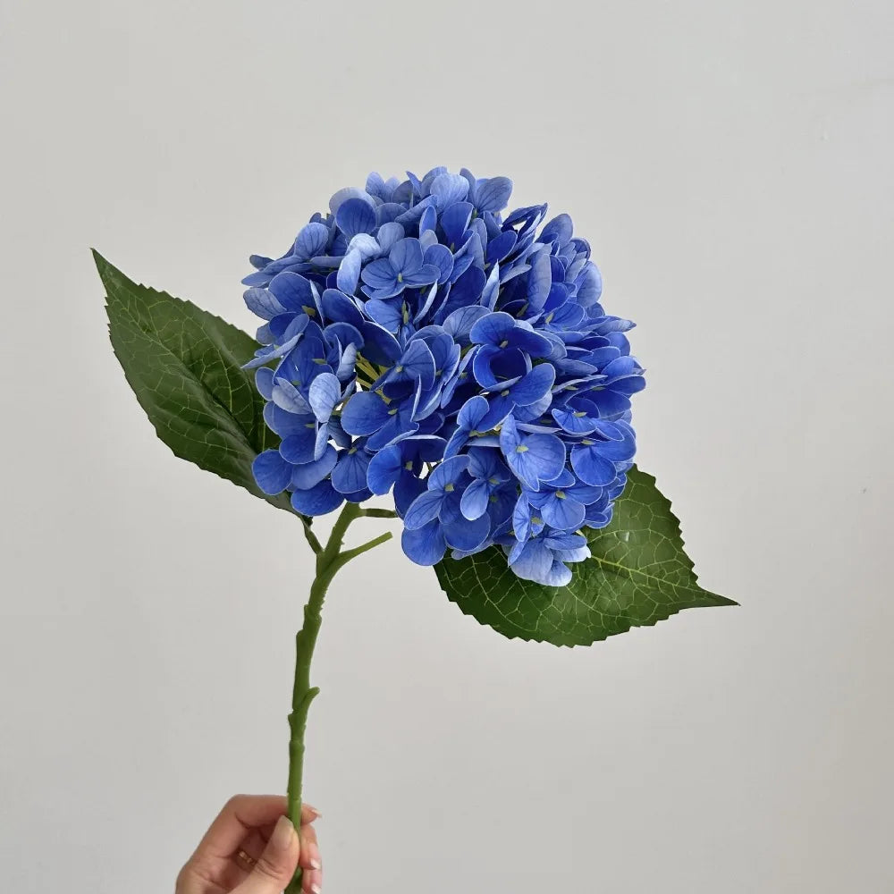 Silk Hydrangea Artificial Flower Head – Large 3D Realistic