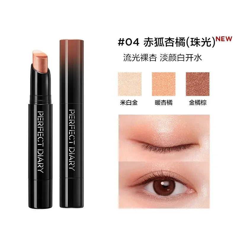 PerfectDiary 3-in-1 Tri-Color Shimmer Eyeshadow Stick Pen