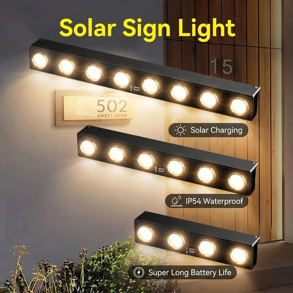 Solar RGB+W LED Wall Washer Strip Light – Indoor & Outdoor