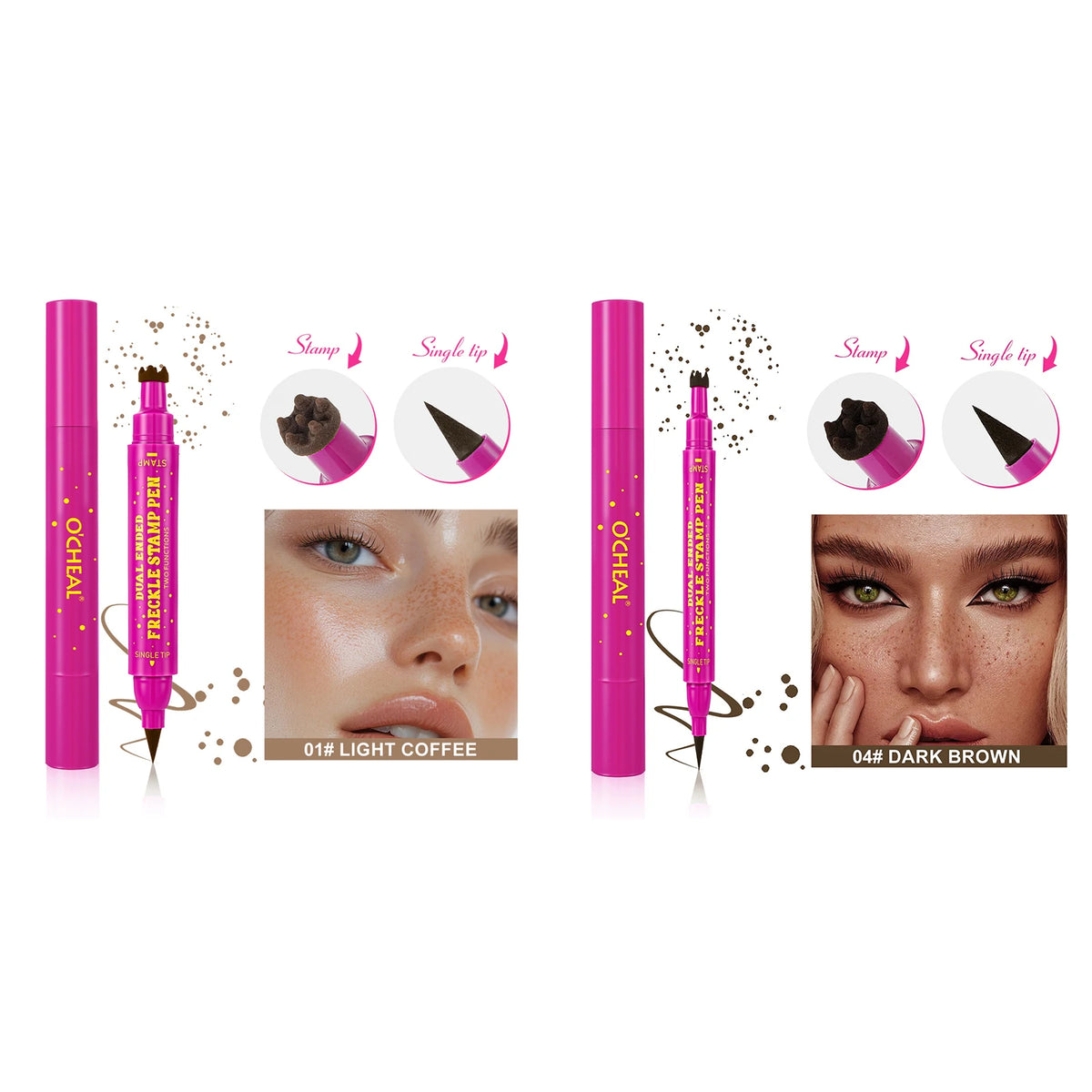 BOSUYA Dual-Ended Waterproof Faux Freckle Pen – Face Dotting