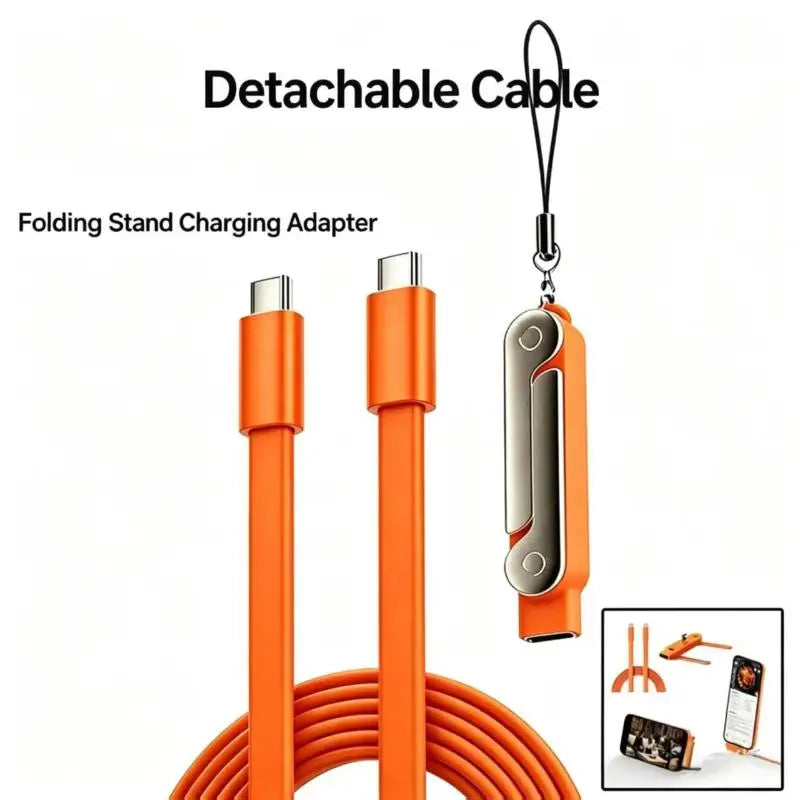 USB-C Foldable Fast Charging Adapter & Keychain – Zinc Alloy