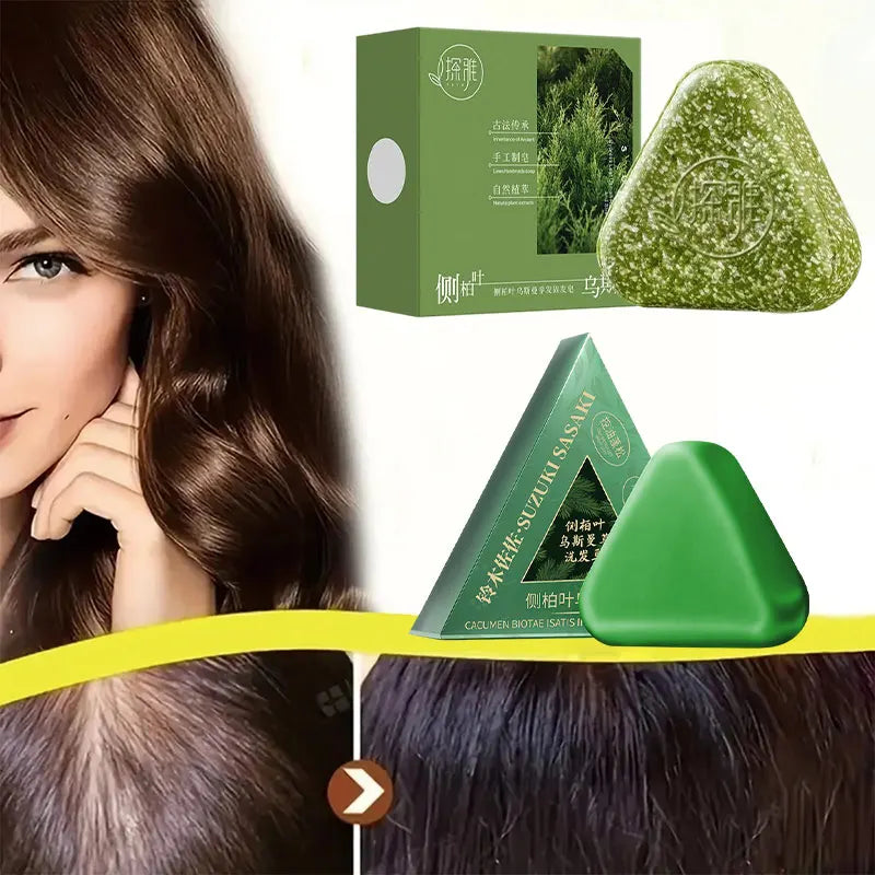LUXURYTO Usman Grass Herbal Shampoo Soap Bar – All Hair Types