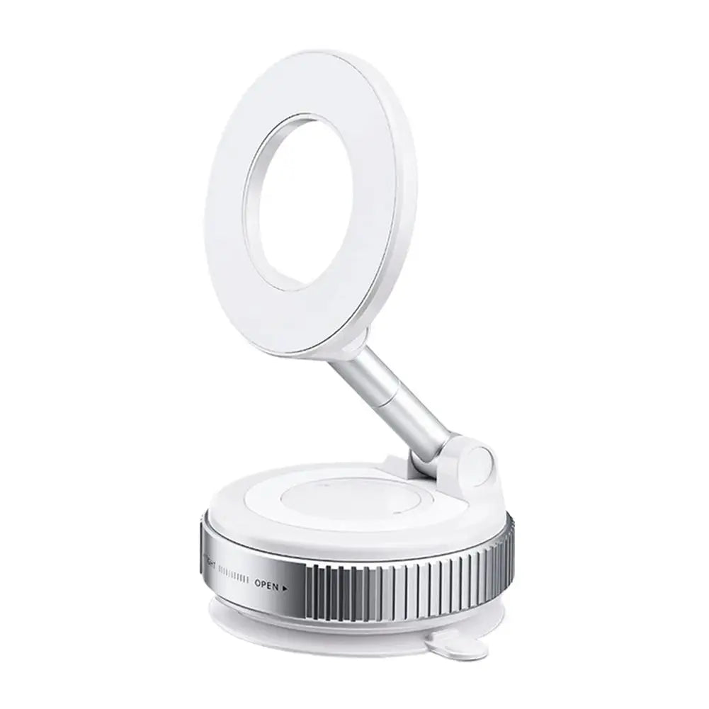 Magnetic Vacuum Car Phone Mount – 360° Rotating Suction